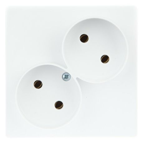 Розетка 2-м СП Simon 24 16А IP20 2х2P без защ. шторок механизм бел. 2450457-030