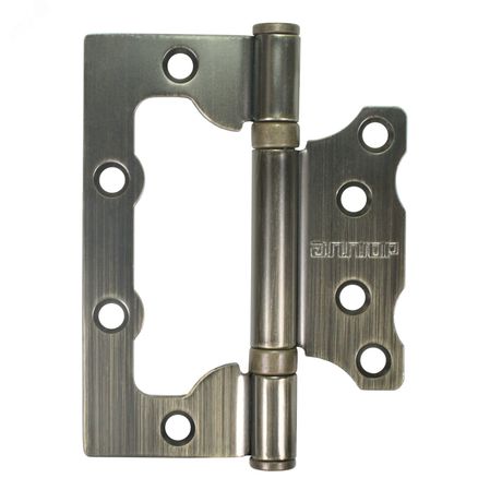 Петля дверная накладная без врезки 2шт АЛЛЮР 100х75 2BB MAB бронза матовая - 12158 ПТК