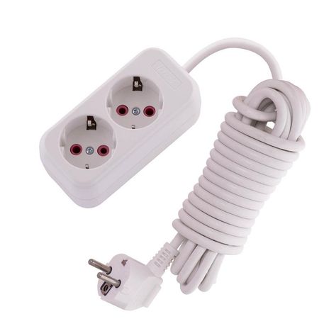 Удлинитель 2х5м с заземл. 16А IP20 Lila выкл. LEZARD 720-0205-201