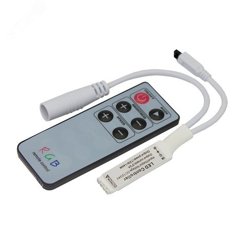 Аксессуар LED RGB Миниконтроллер Инфракрасный (IR) 6 кнопок 12-24V/6А Neon-Night | 143-106-1 SDS MEET