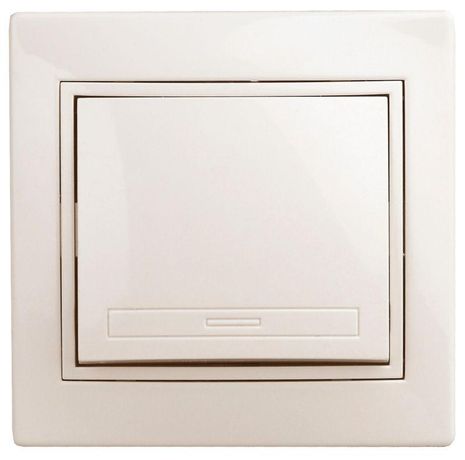 Кнопка Plano 1-109-02 включения 10А-250В, IP20, СУ, Plano, слоновая кость | Б0053832 Intro ЭРА