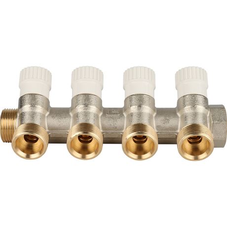 Коллектор распределительный 1', 4 отвода 3/4'ЕК - RG008S37SABV2I STOUT SMB 6851 013404