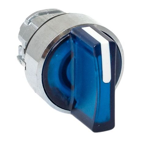 Исполнительный механизм переключателя ХB4 синий на 3 положения с фиксацией, подсветкой короткой ручкойой IP65 - XB4BD3FL-B-65 EKF