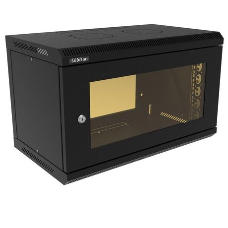 Шкаф телекоммуникационный настенный ТВС-6U-600-350-МР-9005 SUPRLAN 05-2061-B Net.on