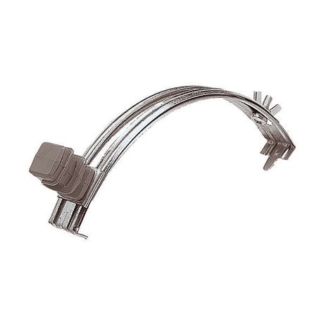 Держатель проводника круглого 6-8 мм для конька, серый, оцинк. | 90035 Ezetek