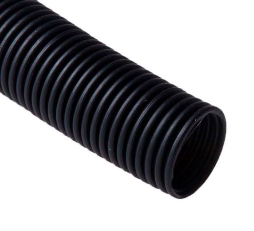 Труба гофрированная легкая d63мм без протяжки безгалоген. трудногорючая (FRHF) черн. (уп.15м) Ruvinil 66300 TYCO