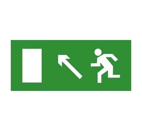 Знак эвакуационный "Налево вверх" 140х280 (наклейка) Technolux ЭП05 140280