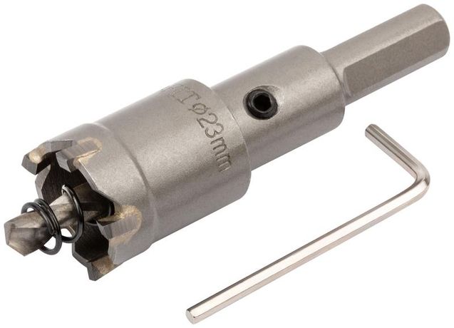 Коронка кольцевая с карбидными вставками Профи (для отверстий в нержавеющей стали) 23 мм - 36823 РОС