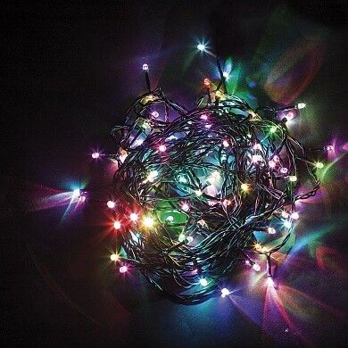 Гирлянда елочная 140 диодов мульти, CL90 7 веток (2м) + 1.5м зеленый шнур, IP20 | 32370 FERON