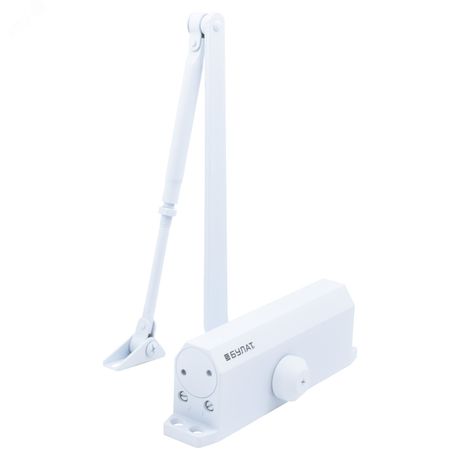 Доводчик дверной Булат ДД 504/5 A-W (80-120 кг) белый - 13509 ПТК