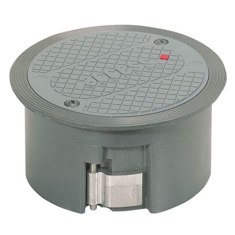 Коробка напольная проходная Master Box круглая алюм. Leg 089307 Legrand
