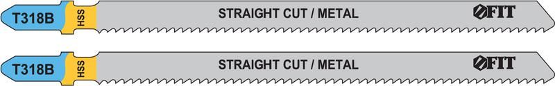 Полотно пометаллу HSS фрезерованные волнистые зубья 132/106/2мм (T318B) (уп.2шт) FIT 40968 РОС