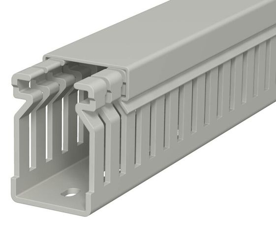 Распределительный кабельный канал LK4 40x25x2000 мм (ПВХ,серый) (LK4 40025) | 6178010 OBO Bettermann