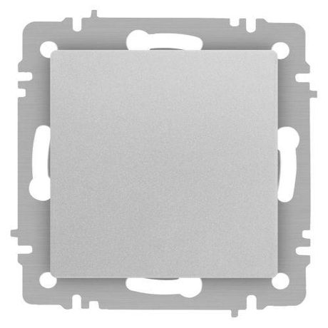 Выключатель одноклавишный, в рамку (скрытого монтажа) алюминий 10А 250В винтовые зажимы Intro Accent 6-101-03 - Б0063437 ЭРА