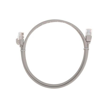 Патч-корд U/UTP CAT 6A (10G), RJ45-RJ45, 28AWG, LSZH, серый, 1м REXANT | 02-0380-1 MEET