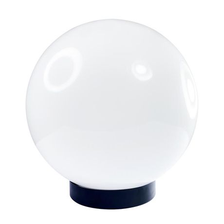 Светильник садово-парковый Шар 300 Б НТУ 06-75-01 опал пмма /корпус плоский черный | 1030480148 Элетех