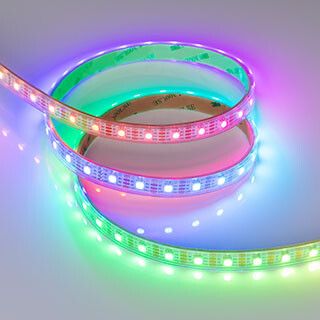 Светодиодная лента герметичная SPI-P-B60-12mm 5V RGB-PX1-BPT (12 W/m, IP66, 5060, 5m) (Arlight, бегущий огонь) | 041167 Arlight