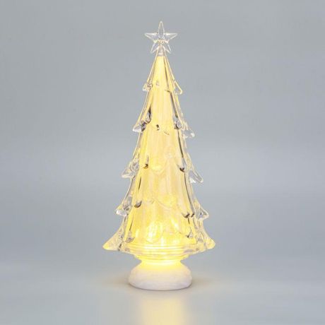 Фигура на подставке "Елочка со звездой" 37см тепл. бел. Neon-Night 513-027