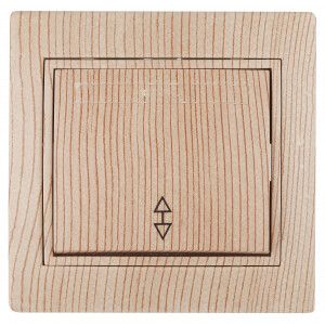 Переключатель 1-кл. СП Plano 10А IP20 1-103-11 250В сосна Intro Б0030041 ЭРА