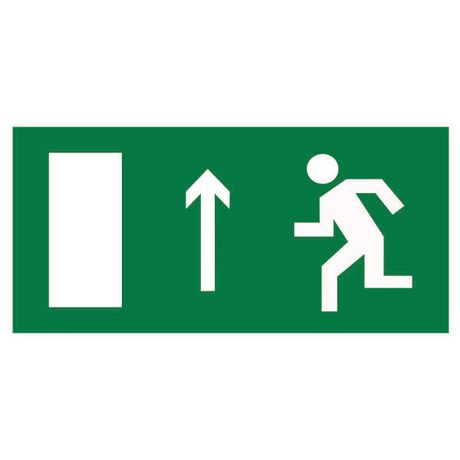 Знак безопасности NPU-6030.E12"Напр. к эвакуационному выходу прямо (лев.)" Белый свет a20524 BS