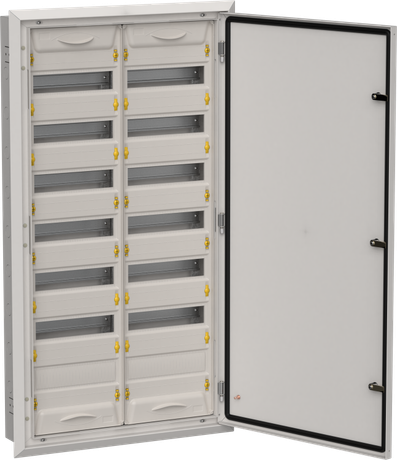 Корпус ЩРв-168 (2х84) TITAN 5 1130х625х130мм IP31 (одна дверь) сер. метал. IEK TI5-50-V-2X084-31-7035