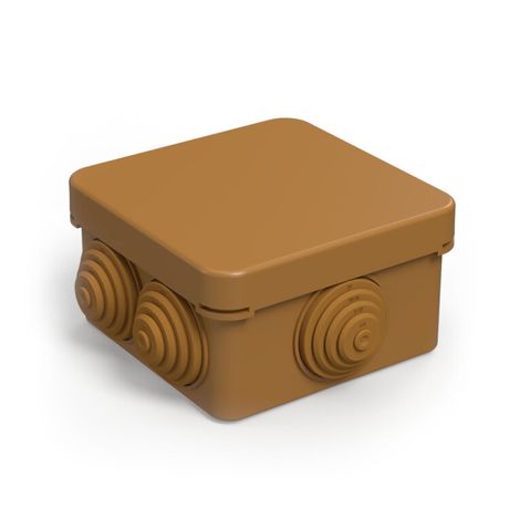 Коробка распределительная 40-0200-8001 для о/п безгалогенная (HF) бук 70х70х40 (132шт/кор) IP55 | Промрукав Строитель