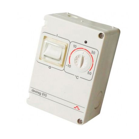 Терморегулятор электронный универсальный DEVIreg 610 IP44 накладной - 140F1080