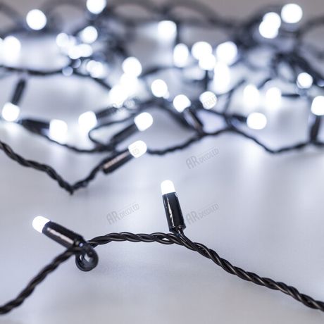 Светодиодная гирлянда ARD-STRING-CLASSIC-10000-BLACK-100LED-MILK-STD White (230V, 7W) (Ardecoled, IP65) | 031206 Arlight