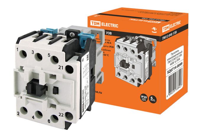 Пускатель электромагнитный ПМ12-040151 У3В 400В 1р | SQ0714-0049 TDM