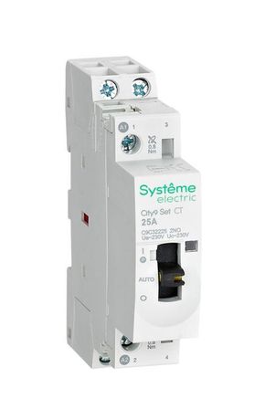 Контактор модульный 2P 2НО 25A AC 230В-230В City9 | C9C32225 |Systeme Electric APC