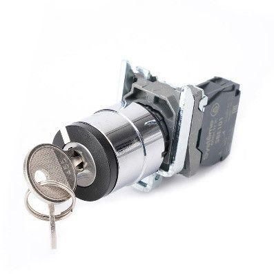 Переключатель модульный SB4 в сборе 22мм 2поз. с возвратом ключ прав.-лев. 1НО SE SB4BG61 APC