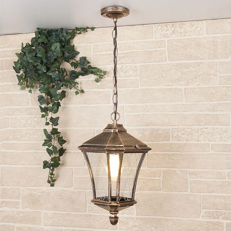 Светильник садово-парковый GLXT-1450H Virgo H черное золото подвесной | a031928 Elektrostandard