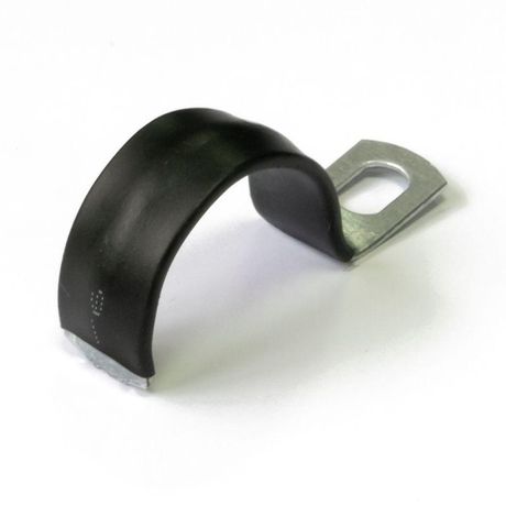 Скоба металлическая однолапковая с полимерным покрытием СМО-П d25-26 мм (100 шт/уп) | PR08.6010 Промрукав Строитель