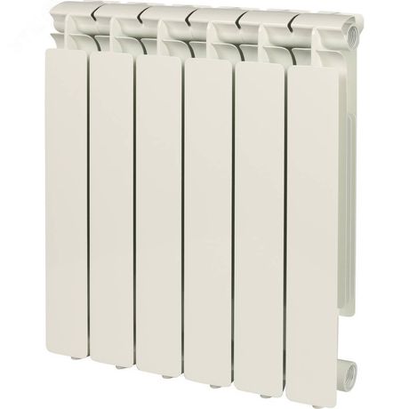 Радиатор алюминиевый SRA-0120-050012 Bravo 500 12 секции нижнее правое подключение (белый RAL 9010) - RG008V3MQ30ND4 STOUT