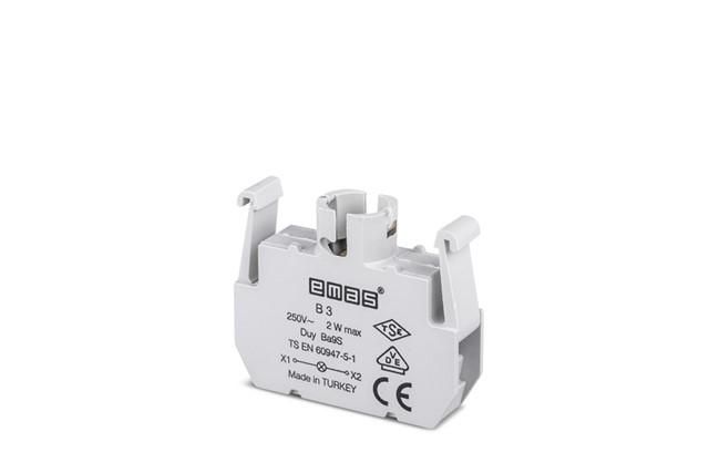 Блок подсветки с цоколем BA9S для ламп и светодиодов, серия B, 250В AC, 4А - B3 EMAS