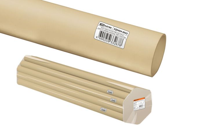 Труба гладкая жесткая ПВХ d 20 (104 м) длина 2 м индивид. штрихкод, "ЭКО" сосна | SQ0404-0042 TDM