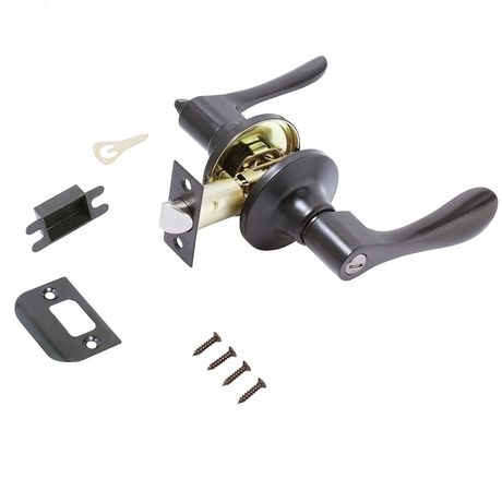 Защёлка СТАНДАРТ 8531 BK BL черная фикс - 13405 ПТК