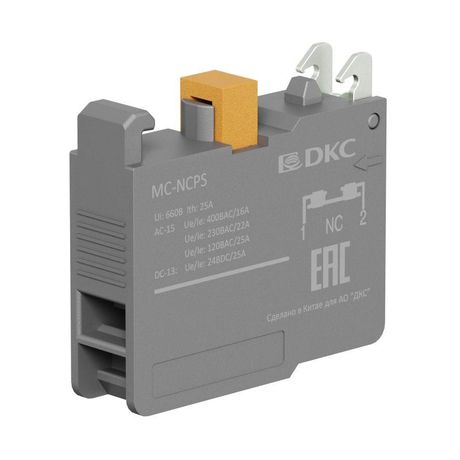 Контактный блок с клеммными зажимами под винт, нормально-замкнутый | MC-NCPS DKC ДКС