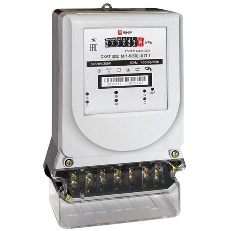 Счетчик электрической энергии СКАТ 302М/1-5(60) Ш П EKF PROxima | 30302