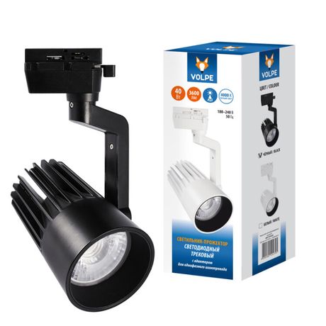 Светильник светодиодный трековый ULB-Q274 40W/4000К BLACK 3600 Лм 4000К черный | UL-00005928 Volpe Uniel