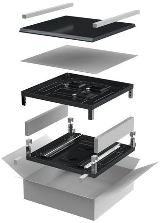 Комплект основание и крыша 600х800мм для шкафа 28-47U черн. LINEA N ITK LN05-XXX68-Y IEK
