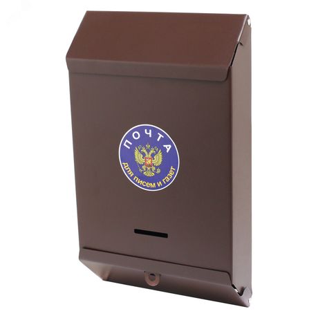 Ящик почтовый без замка (коричн.) - 8576 ПТК