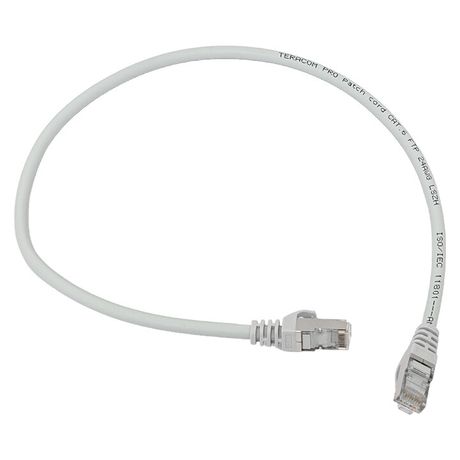 Патч-корд TERACOM PRO Cat.6 экранированный FTP оболочка LSZH серый (0,5м) | TRP-6FTP-LSH-05M-GY EKF