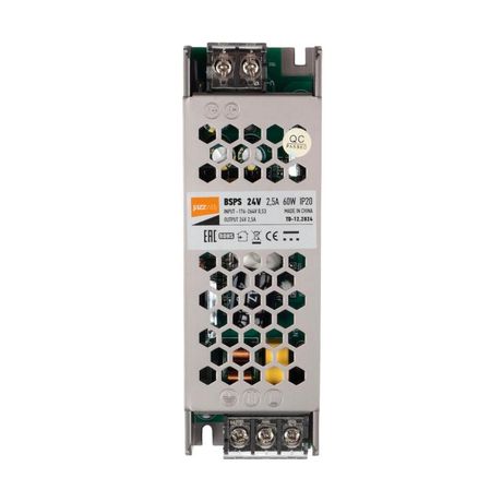 Драйвер для светодиодной ленты LED BSPS 24В 2.5А=60Вт IP20 | .5015500 Jazzway
