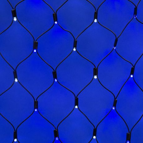 Сетка светодиодная ULD-N2015-288/SBK WHITE-BLUE IP67 статическое свечение 2х1.5м соединяемая бел./син. свет провод черн. Uniel UL-00005485