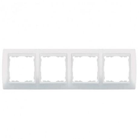 Рамка на 4 поста, S82, белый - 82640-30 Simon