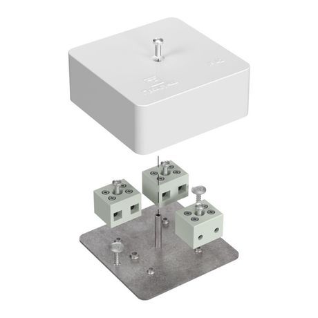 Коробка огнестойкая для кабель-канала 40-0450-FR6.0-6 Е15-Е60 (латунь) 75х75х30 IP42 6p, 6.0 мм.кв.| 40-0450-FR6.0-6-Е60 | Промрукав Строитель