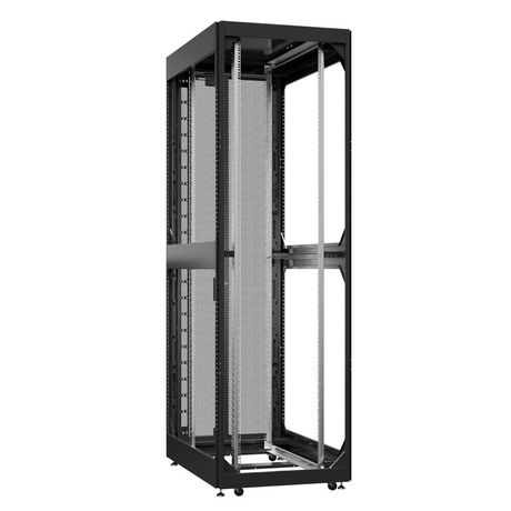 Шкаф серверный 42U 800х1200 передняя дверь: без. задняя двустворчатая перфорированная IP20. боковые панели: цвет: черный RAL9005 - EX 8242.9040 SYSMATRIX