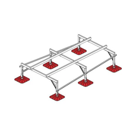 Конструкция опорная для установки оборудования TECHNORAPTOR FOOT 1500х2500 KM-TR-F-SSEI-1500-2500 КМ TR0030 КМ-Профиль