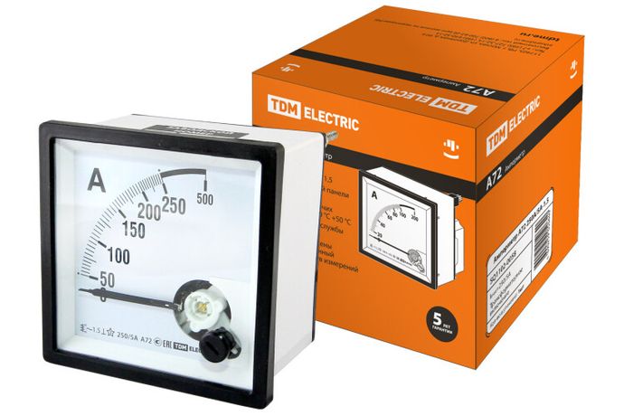 Амперметр А72 250А/5А-1.5 | SQ1102-0058 TDM
